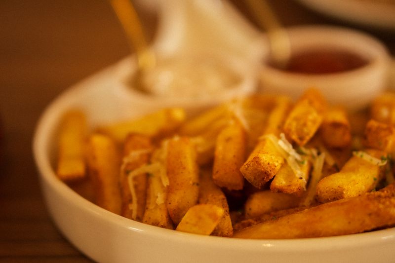 Crispy seasoned french fries